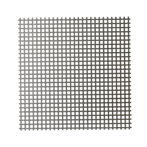 Tôle perforée Fe 10x10mm espacement 15mm 1x2m