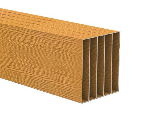 Aluminium-Zaunfüllung 20x120x1,4 - 5x6,0m - Holzdekor HELLE EICHE W02