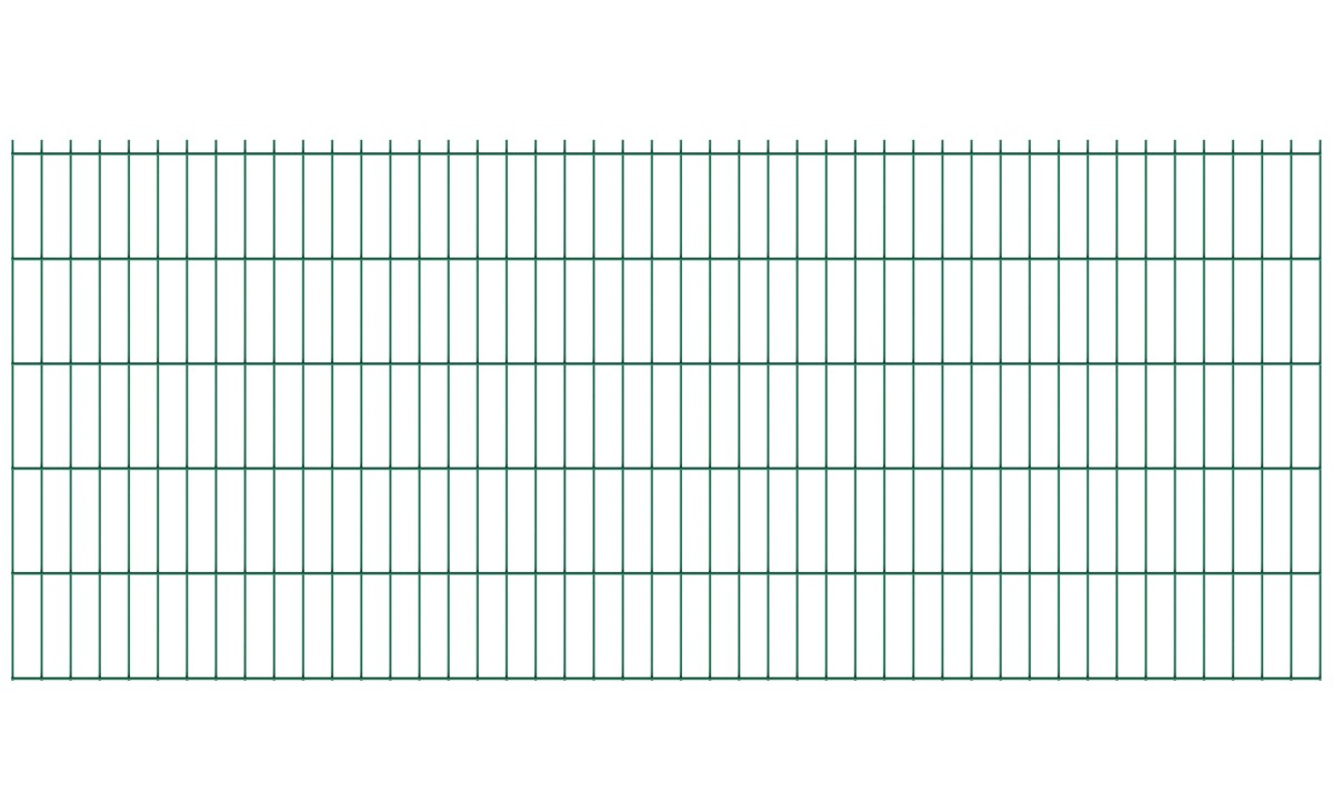 Welded panel fence N2D 2490x1030mm D5/4/5mm, green