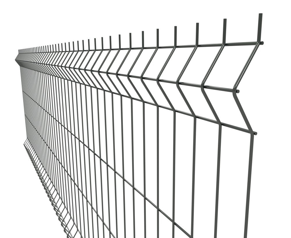 Zváraný plotový panel 3D ZnPVC 2500x1230x4mm antracit