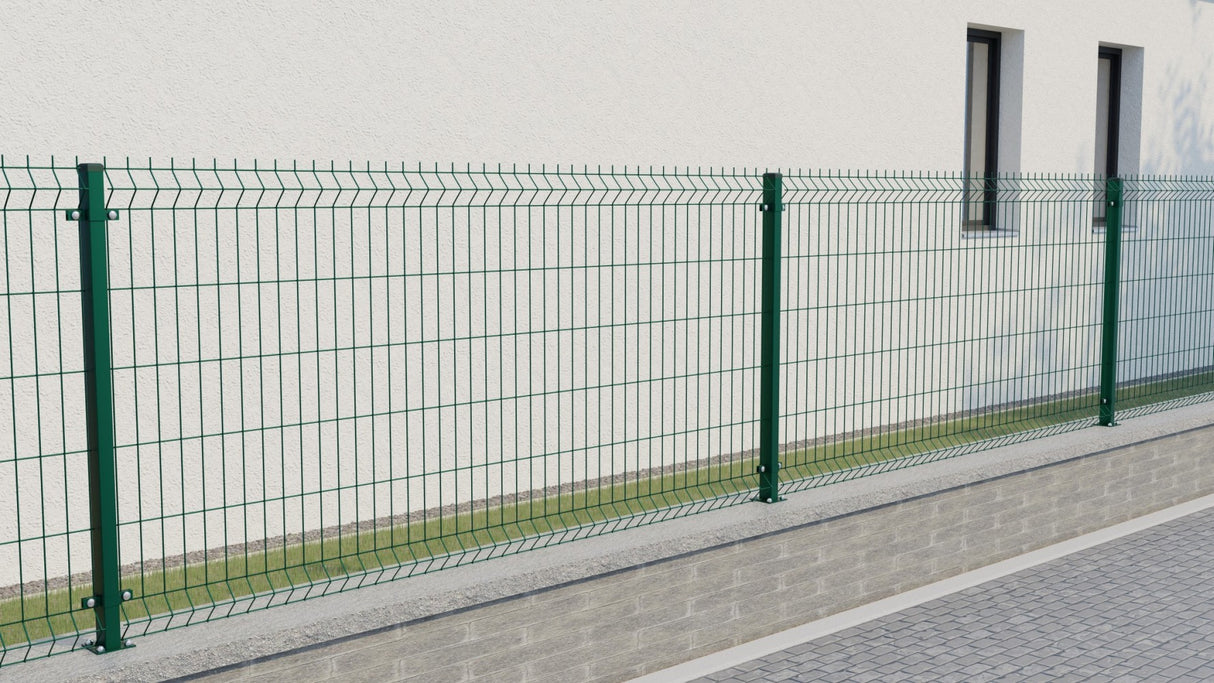 Welded panel fence ZnPVC 2500x1230x4mm green