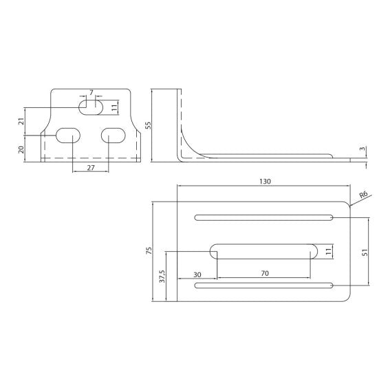 Halter universal, 130x75