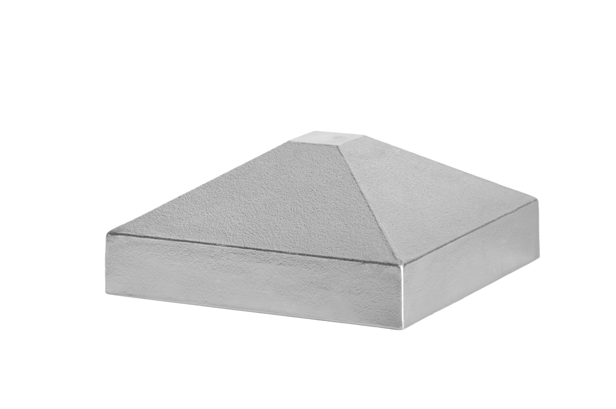 Aluminum canopy post 100x100 pyramid - natural