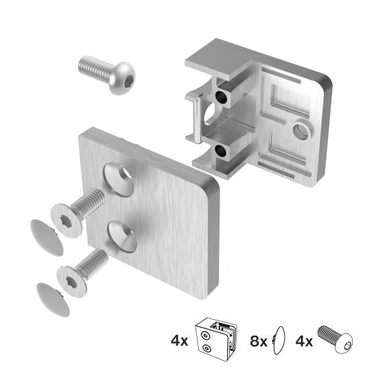 Glass clamp - set