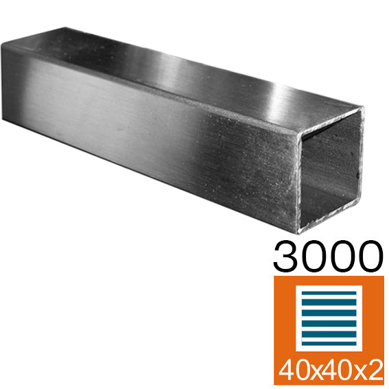 Stainless steel square profile