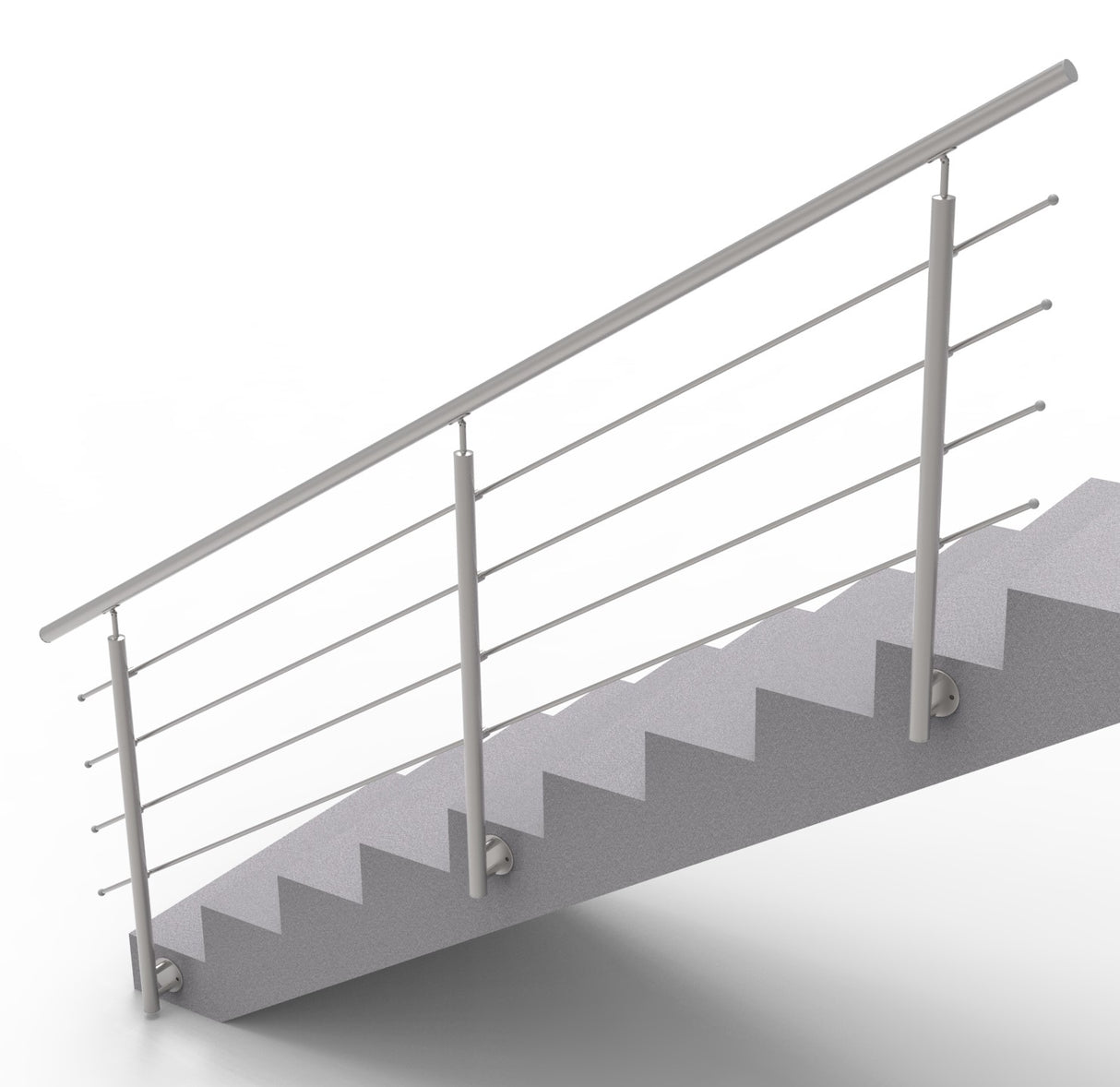 Railing AISI304, BR STAIRS AISI304, D42,4/4xd12/H9