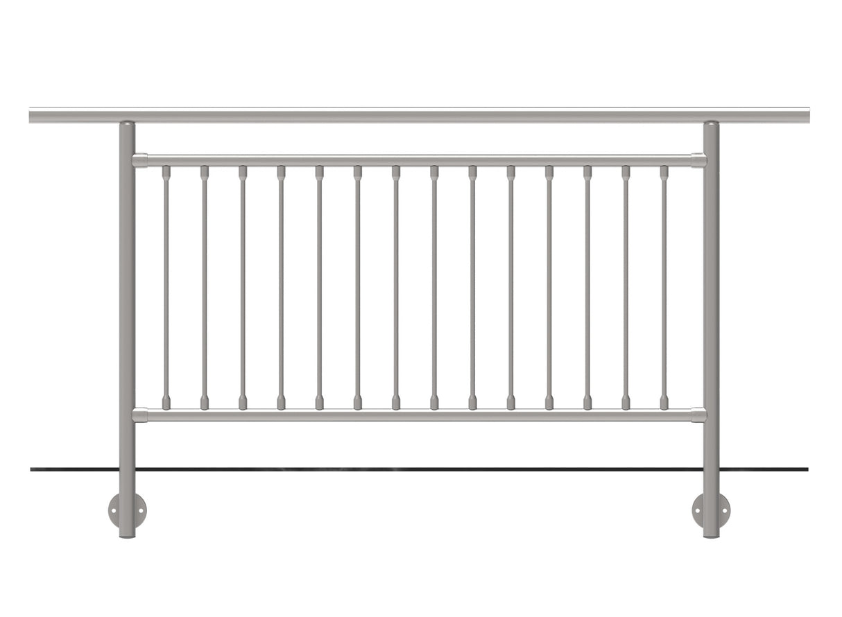 Vertical railing BR AISI304, D42,4/d12vertical/H10