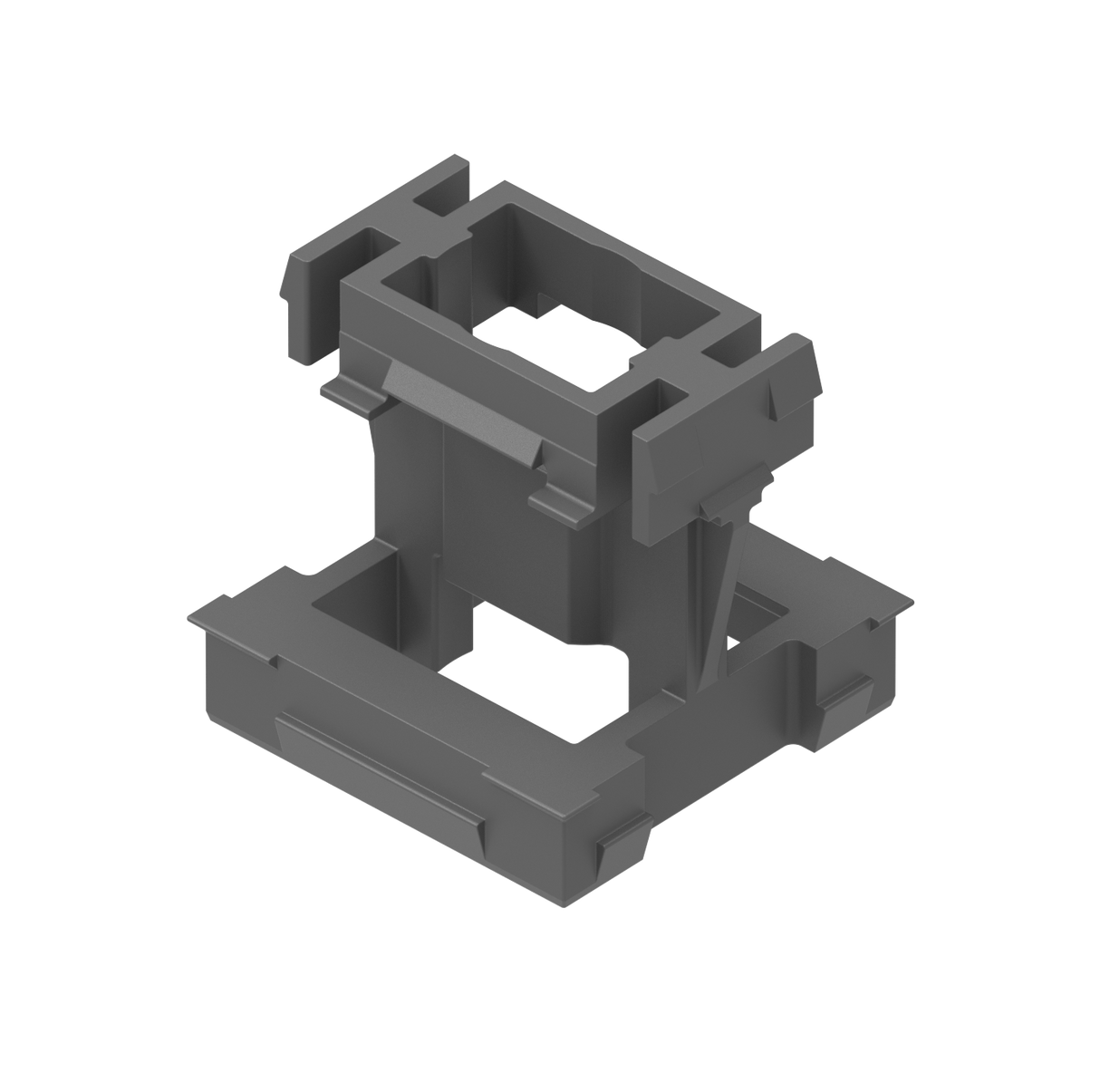Connettore click-lock per sistema di facciata con lamelle, 45 x 25 - 20 - Antracite RAL 7016, 50pz