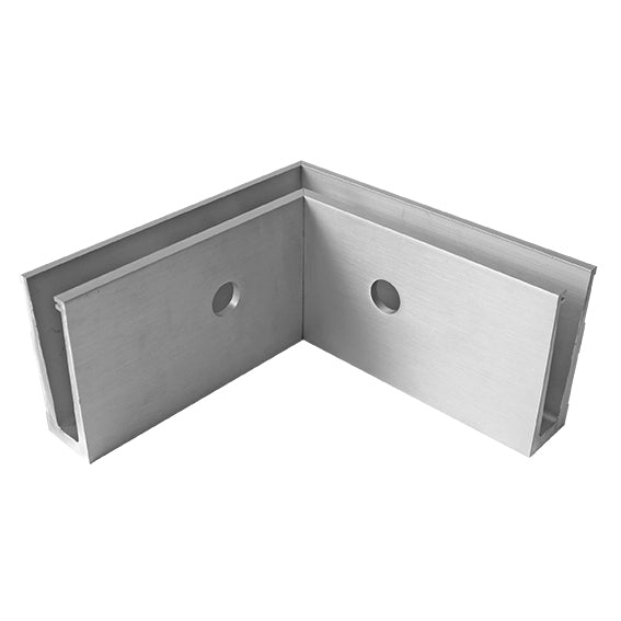 AL profile, side mount- 90°conector AL/ELOX/Satin