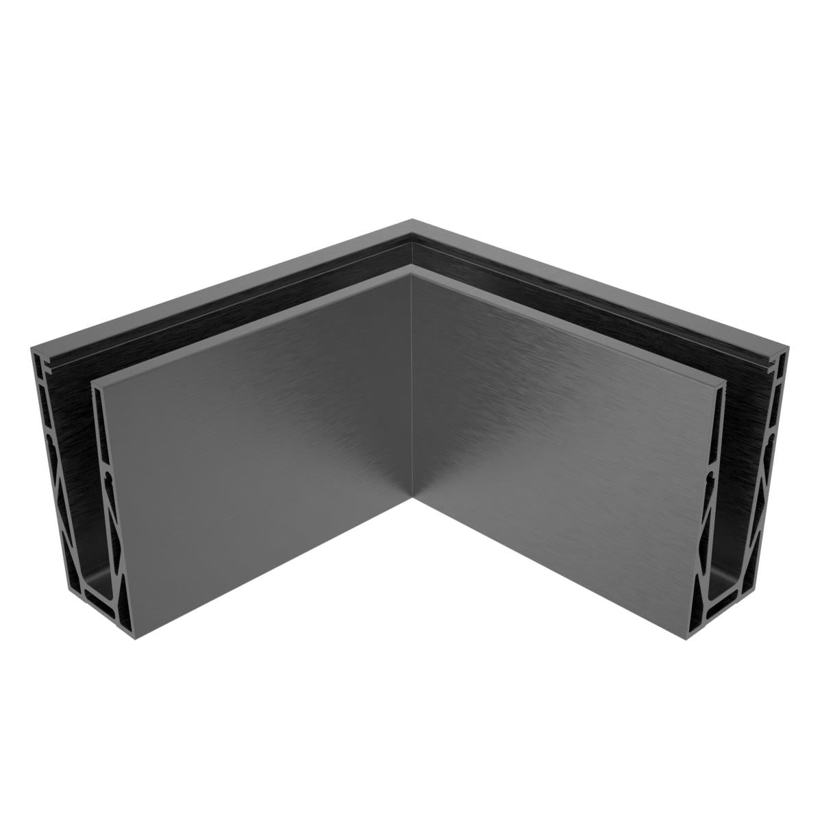 AL. profile, top mount 90° IN corner AL/ELOX/Sati