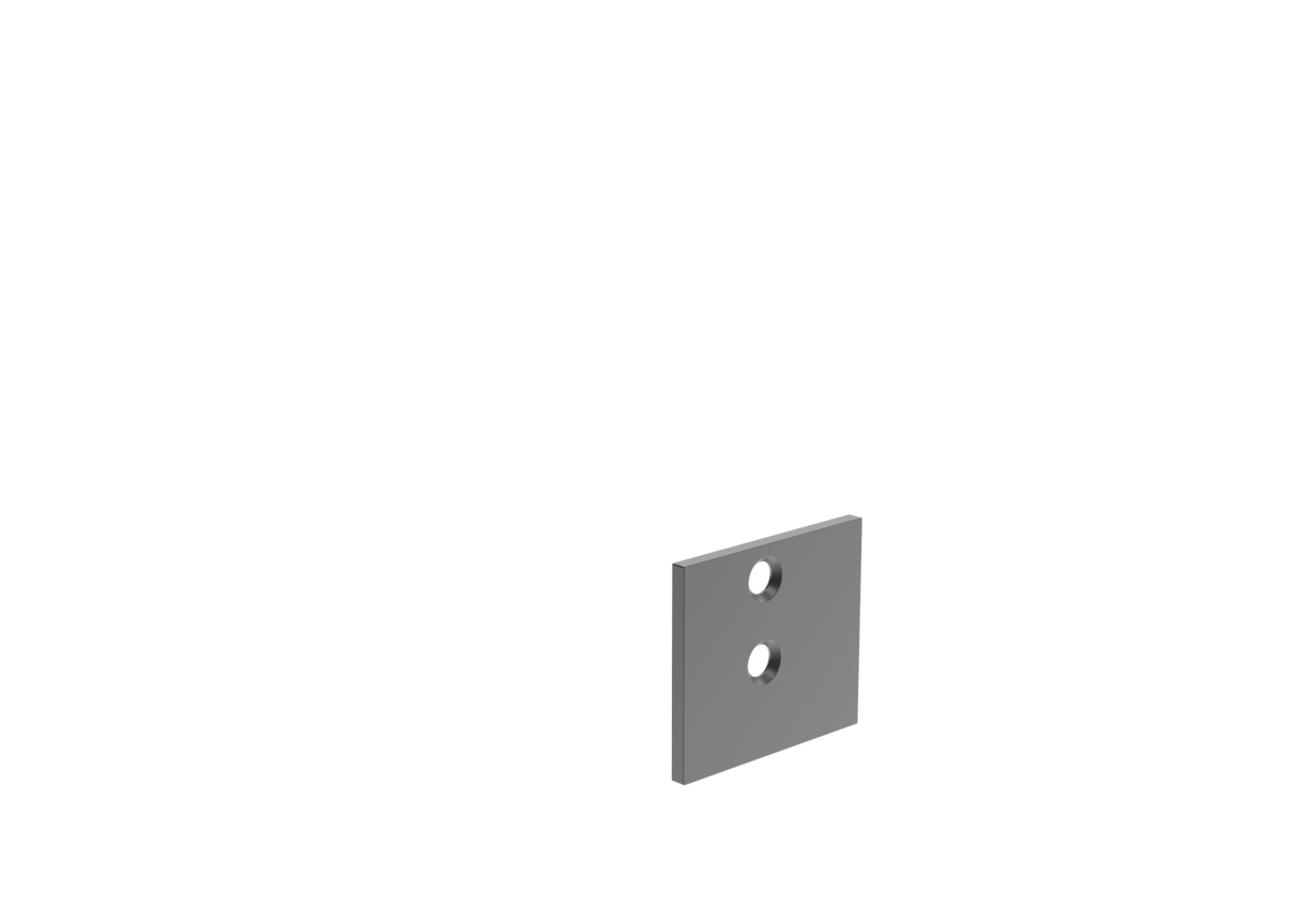 Aluminum cover for panel filler adapter R7016