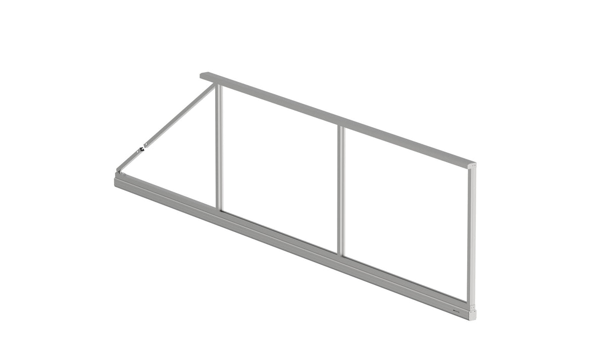 Galvanized Cantilever Sliding Gate Frame 6x2.125 m, Unwelded, with Tensioner - Natural - SET - PRO
