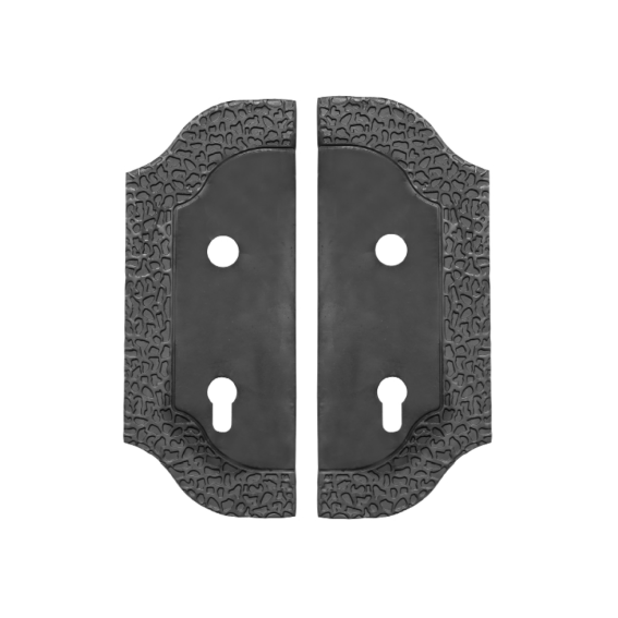 Decorated gate plate 268x107, t3, a90, D20mm