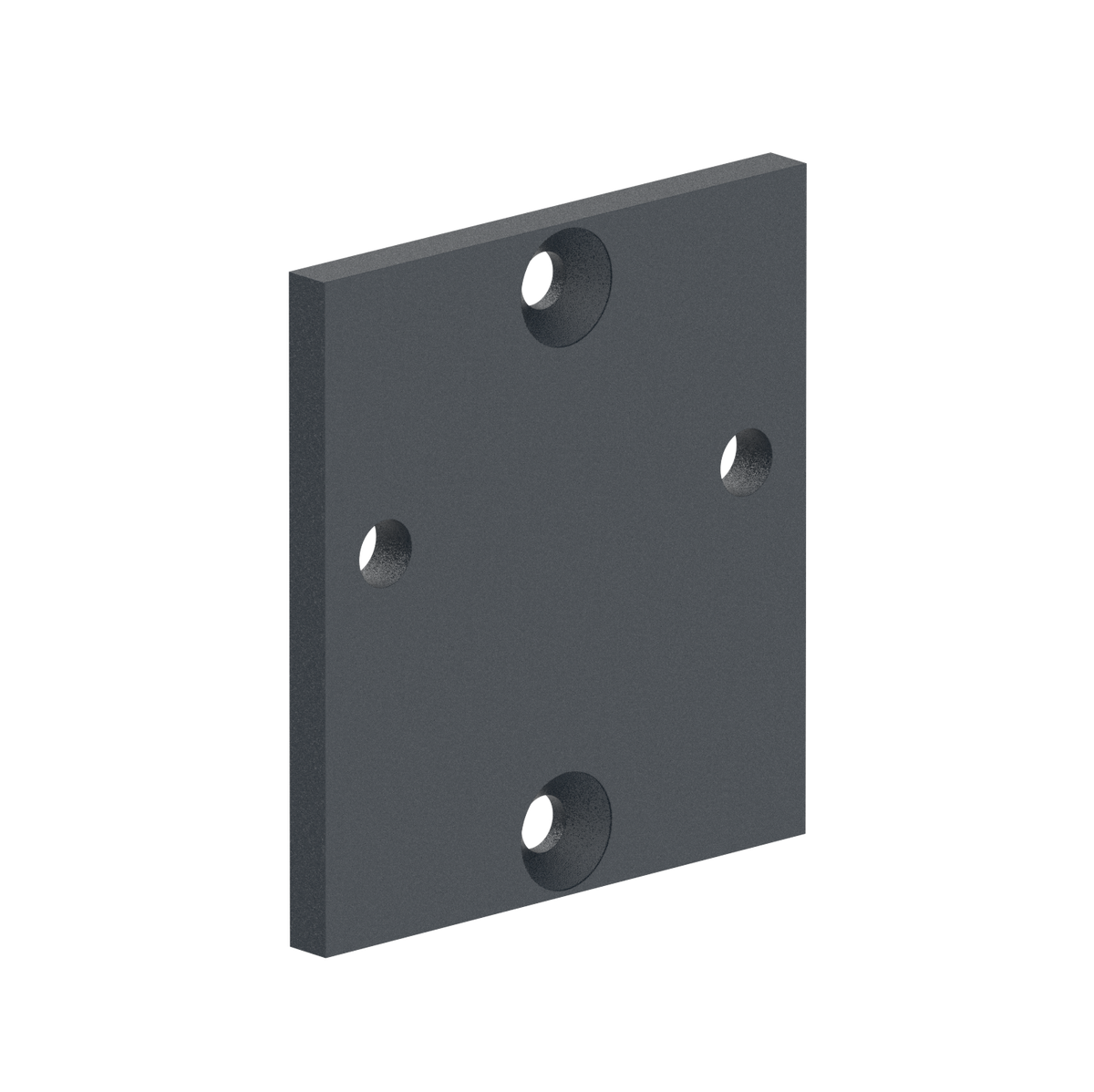 Aluminum anchor plate for post 80x80 R7016