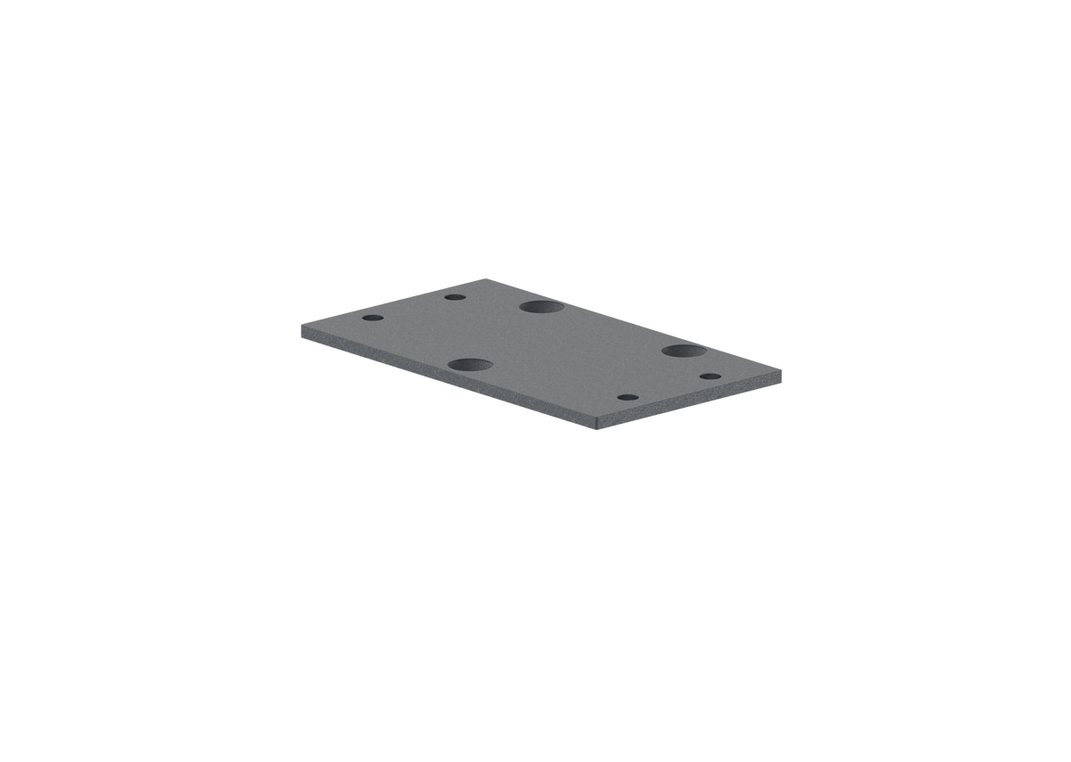 Aluminum Post Cap 56x60 mm, for Handrail Attachment - Anthracite RAL 7016