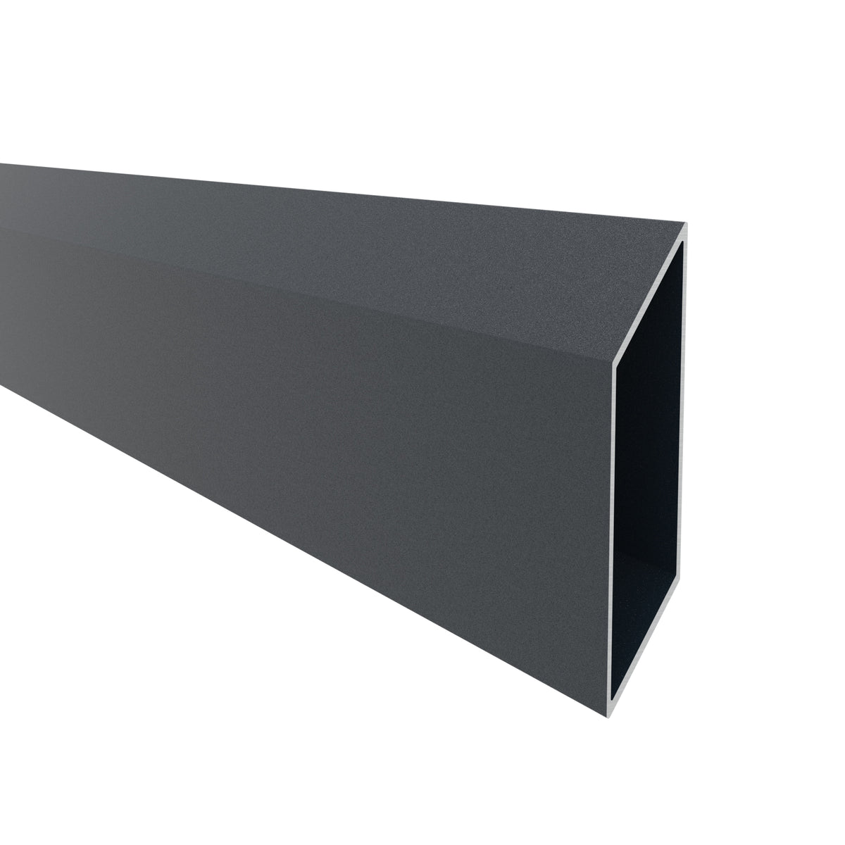 Aluminum Rhombus Fence Louver 20 x 105 - 6.0 m Anthracite RAL 7024