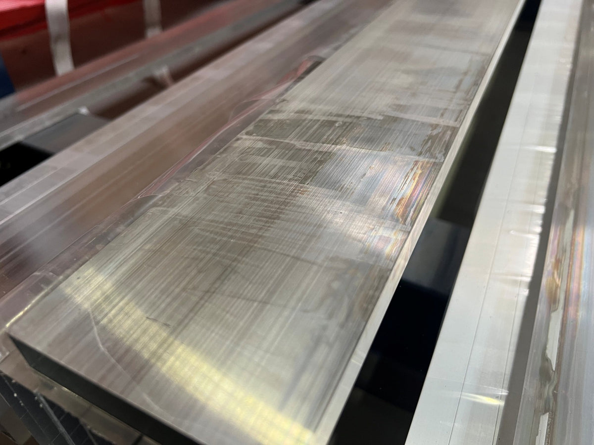Aluminium-Zaunfüllung 20 x 100 x 1,1 - 6,0 m - Natur, Oberfläche - 2. Klasse