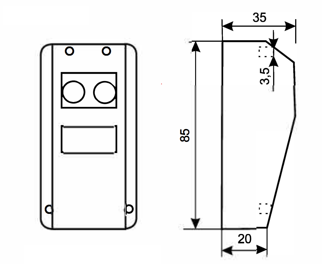 ROLLKIT wireless photocell - with reflector max15m
