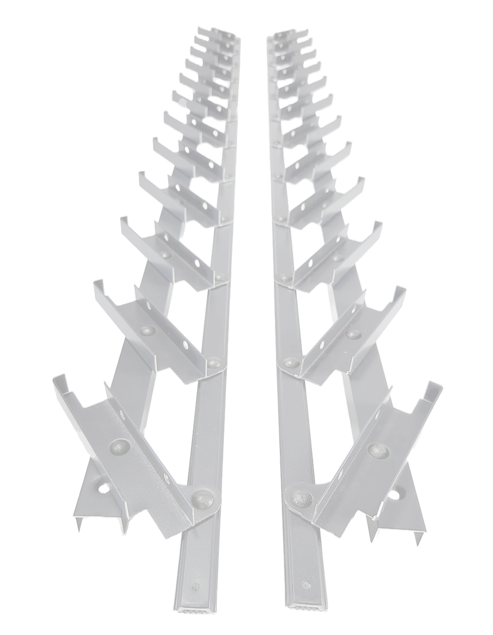 Movable aluminum system – vertical, louvered – pair (left + right)