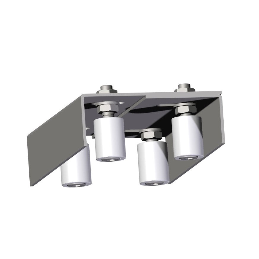 Adjustable 4 roller guide plate INOX,135-175x220mm
