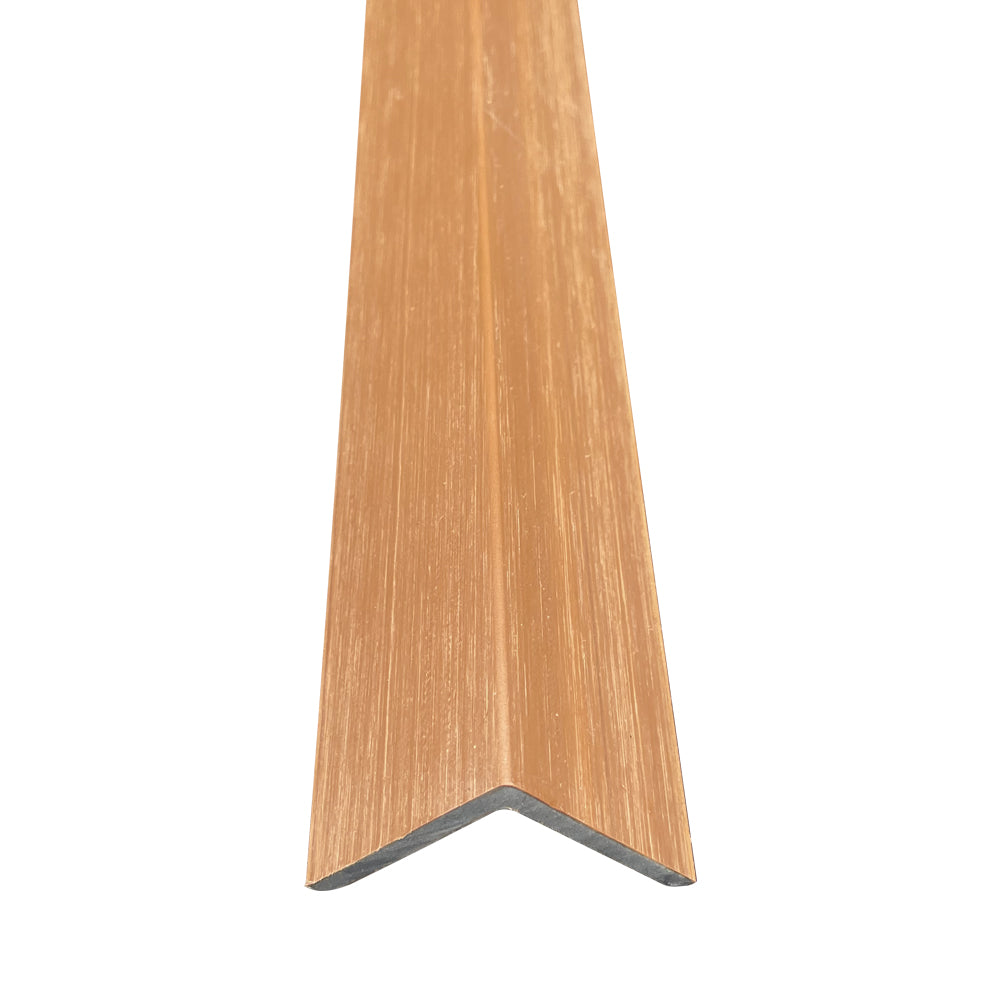 Plinthe de couverture WPC Brun clair 45x45x2900mm