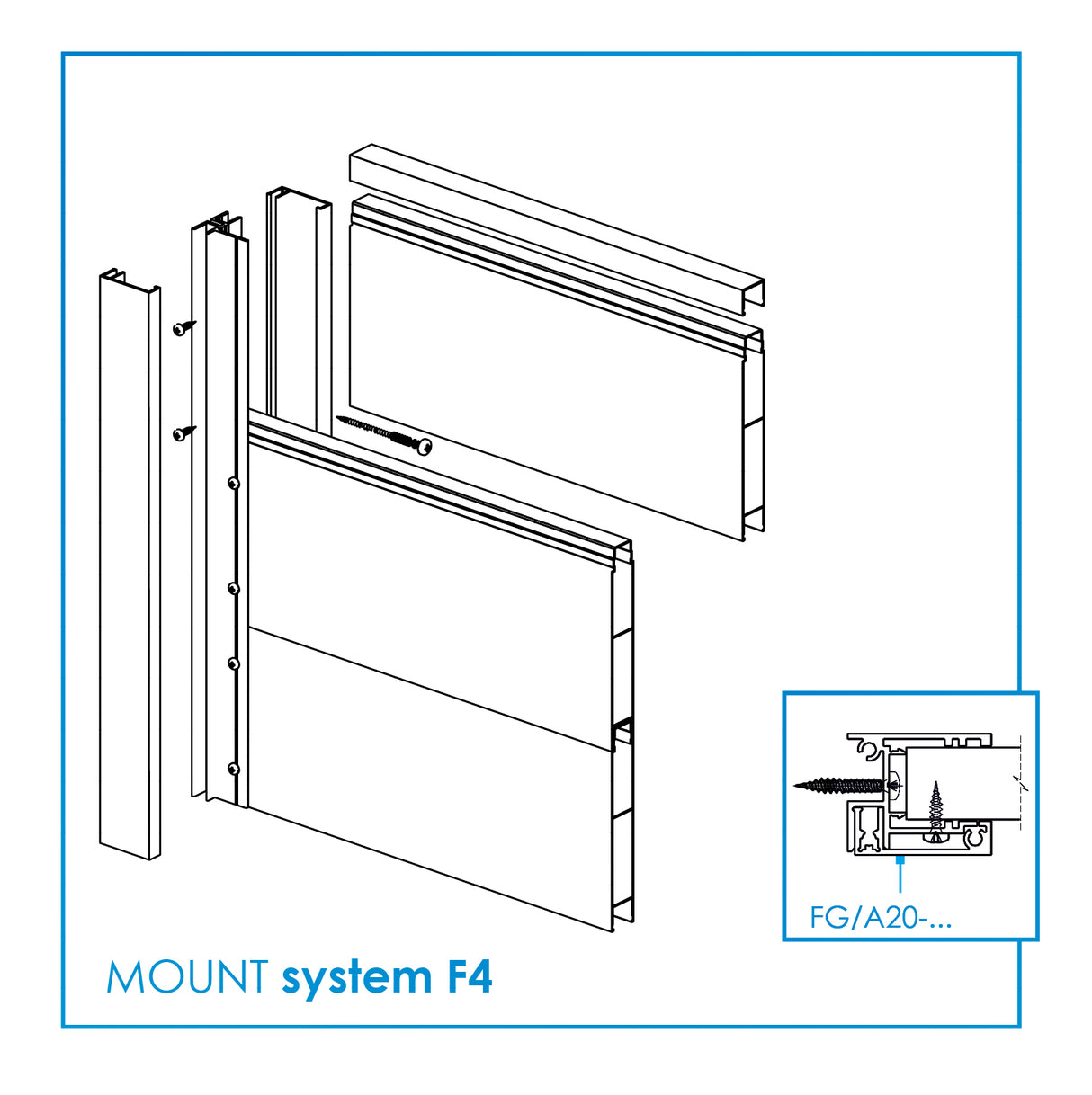 Aluminum fence infill 20x120x2000mm
