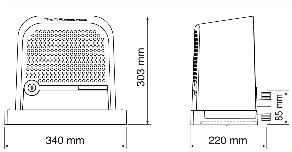 Set of propulsion for sliding gate set, max 600kg