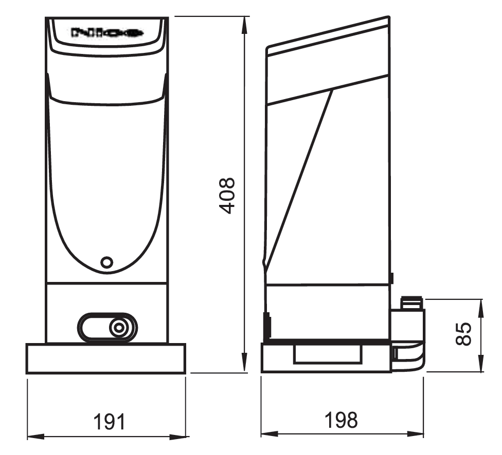 Set of propulsion for sliding gate set, max 400kg