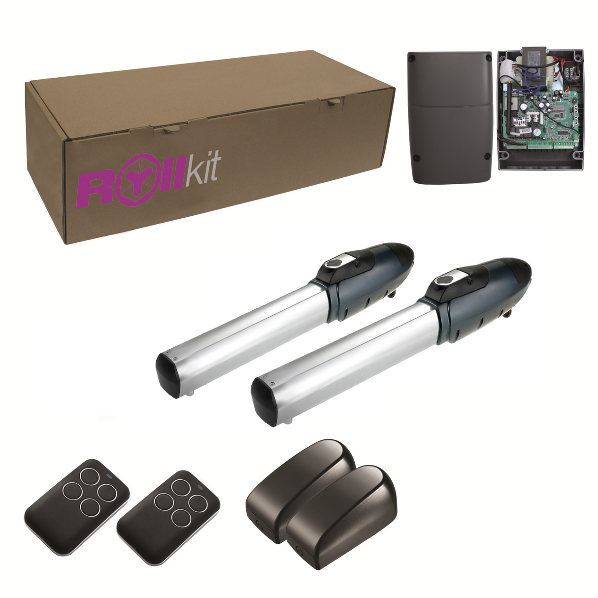ROLLKIT drive for double-leaf gate, set with photocells