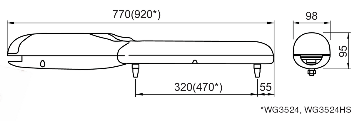 Nice drive for a double-leaf gate, set with photocells