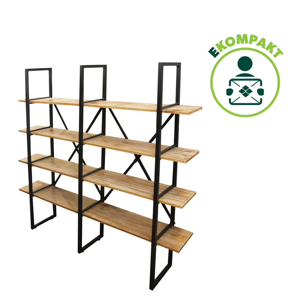 Shelf rack TRAVEZ - 4 shelves, bright - 009