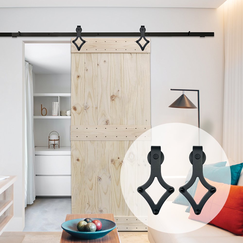 sliding barn door hardware - "Rhombus"