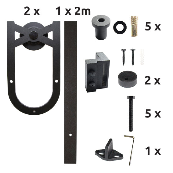 sliding barn door hardware - "Axus"