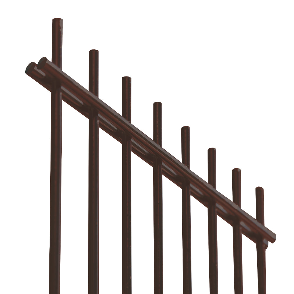 Welded fence panel N2D 2500x1630mm D5/4/5mm brown