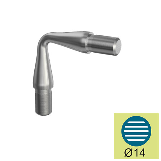 Flush angle AISI304, d14x1,5mm/±90°