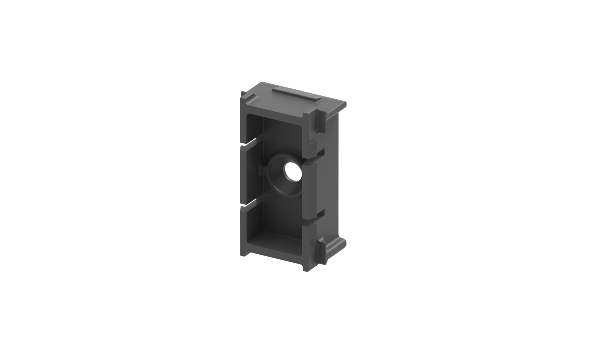 Click - lock connector for façade system, 25 x 25 – COP – Anthracite RAL 7016