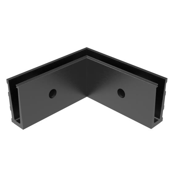 AL profile, side mount- 90°conector AL/ELOX/Satin