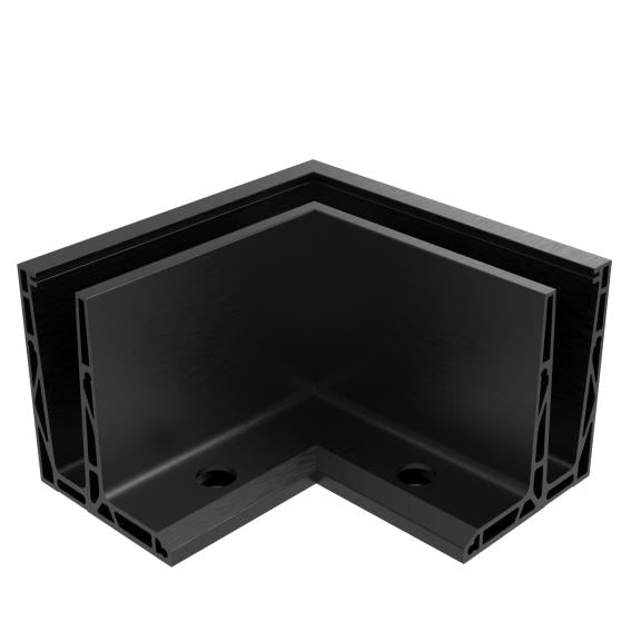 AL. profile, top mount 90° IN corner AL/ELOX/Sati
