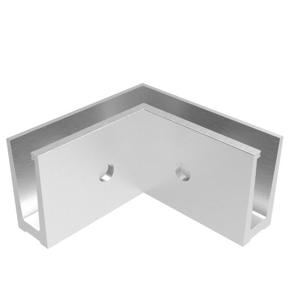 AL. profile, top mount 90° IN corner AL/ELOX/Sati