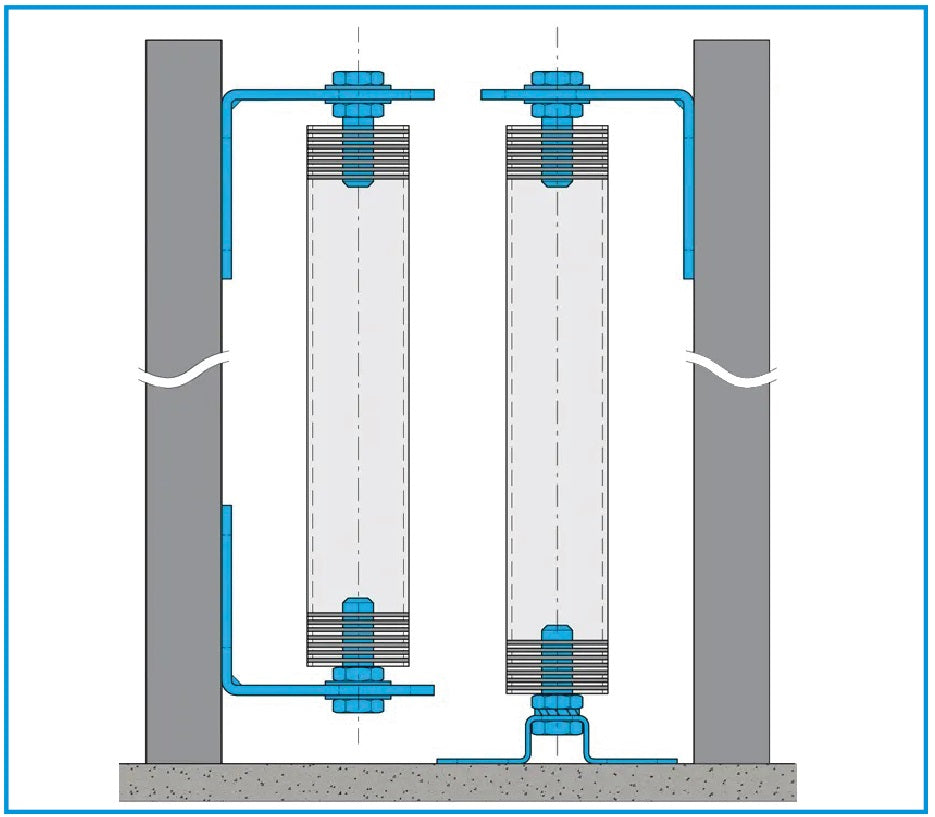 Adjustable hinge with anchoring flange
