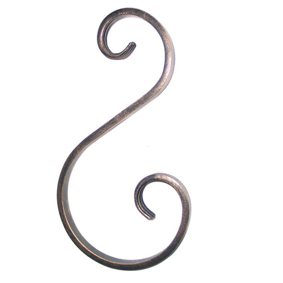 Scroll "S" h200, b85/50, 12x6mm