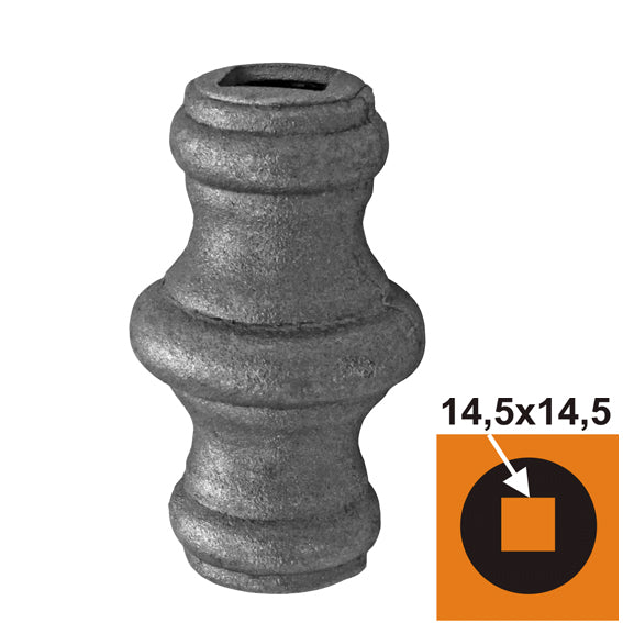 Forged sleeve h62,2 D42, 14,5x14,5mm