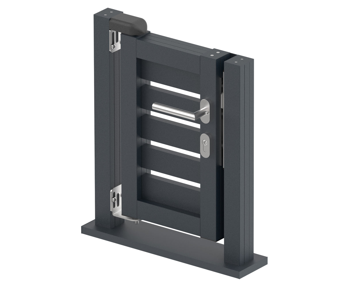 Single-wing gate 0,45x0,56m with 20x100 R7016 filling - set