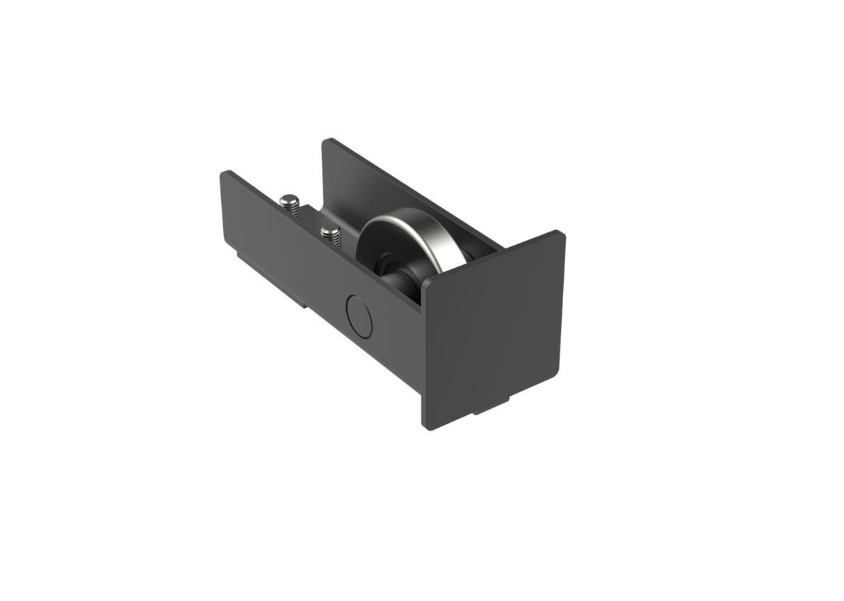 Guide wheel Zn, profile 60x60, black