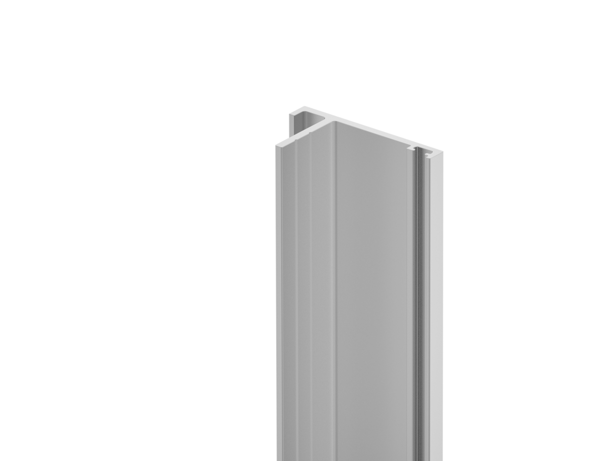 Aluminum gate stop profile