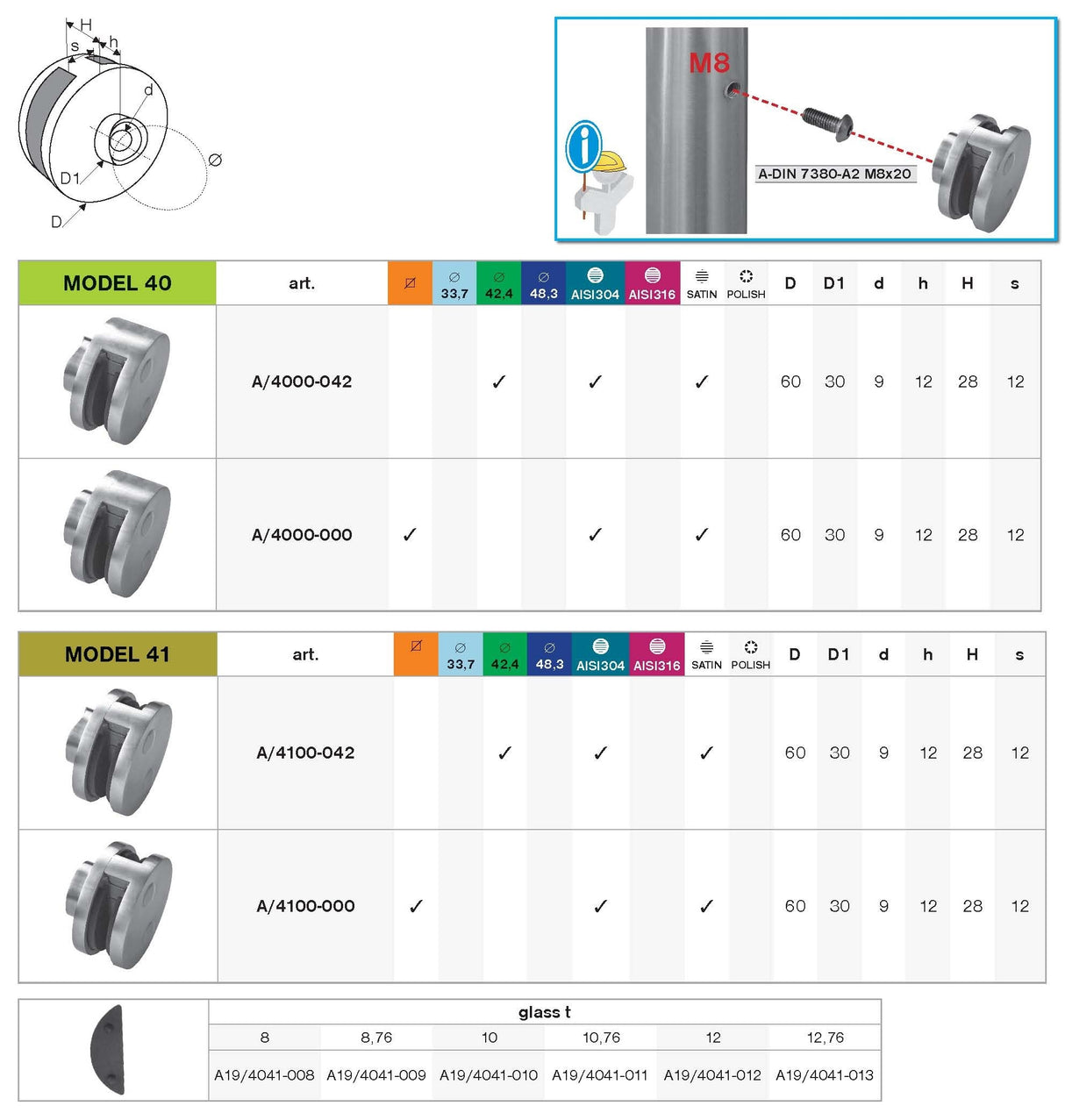 Glass clamp