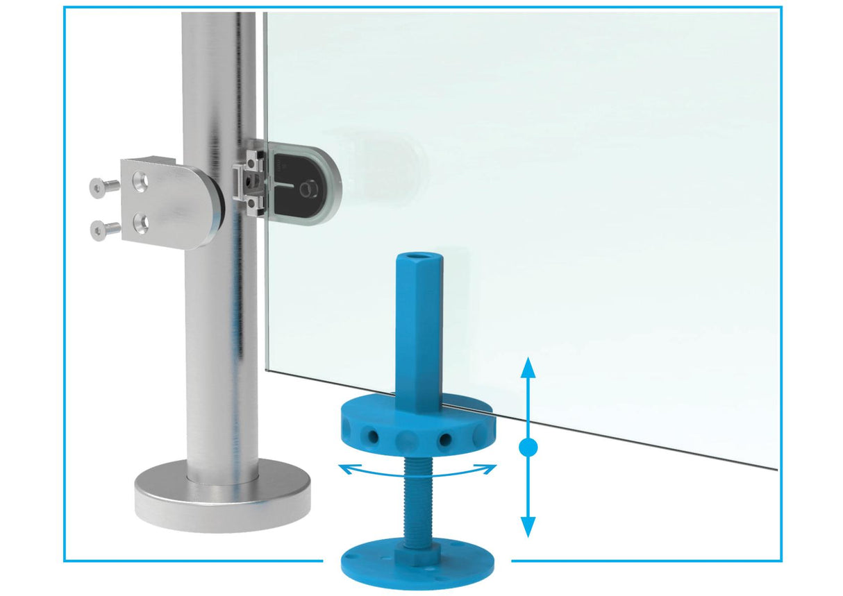 Prípravok na montáž skla