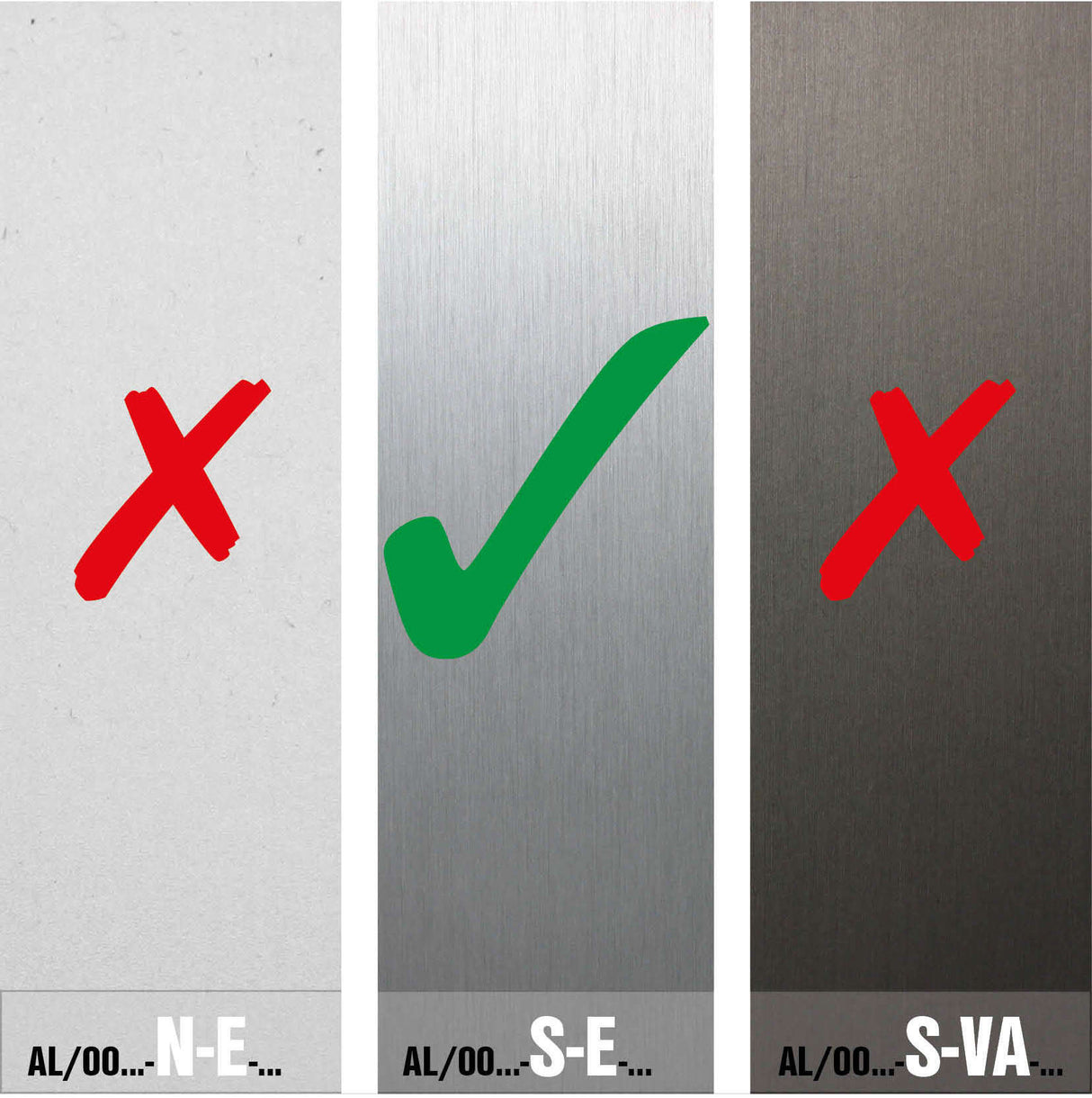 Aluminium profile -top mounting