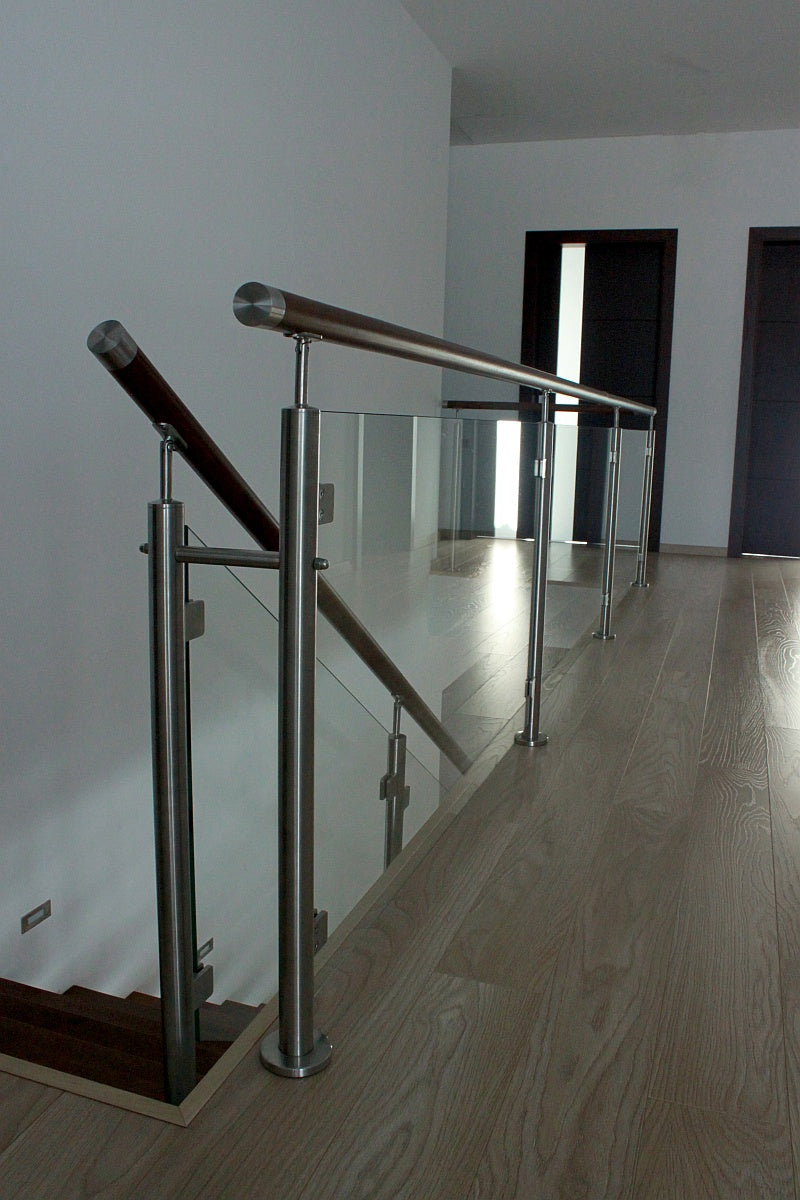 Stainless steel pole, VK-straight, left AISI304, D