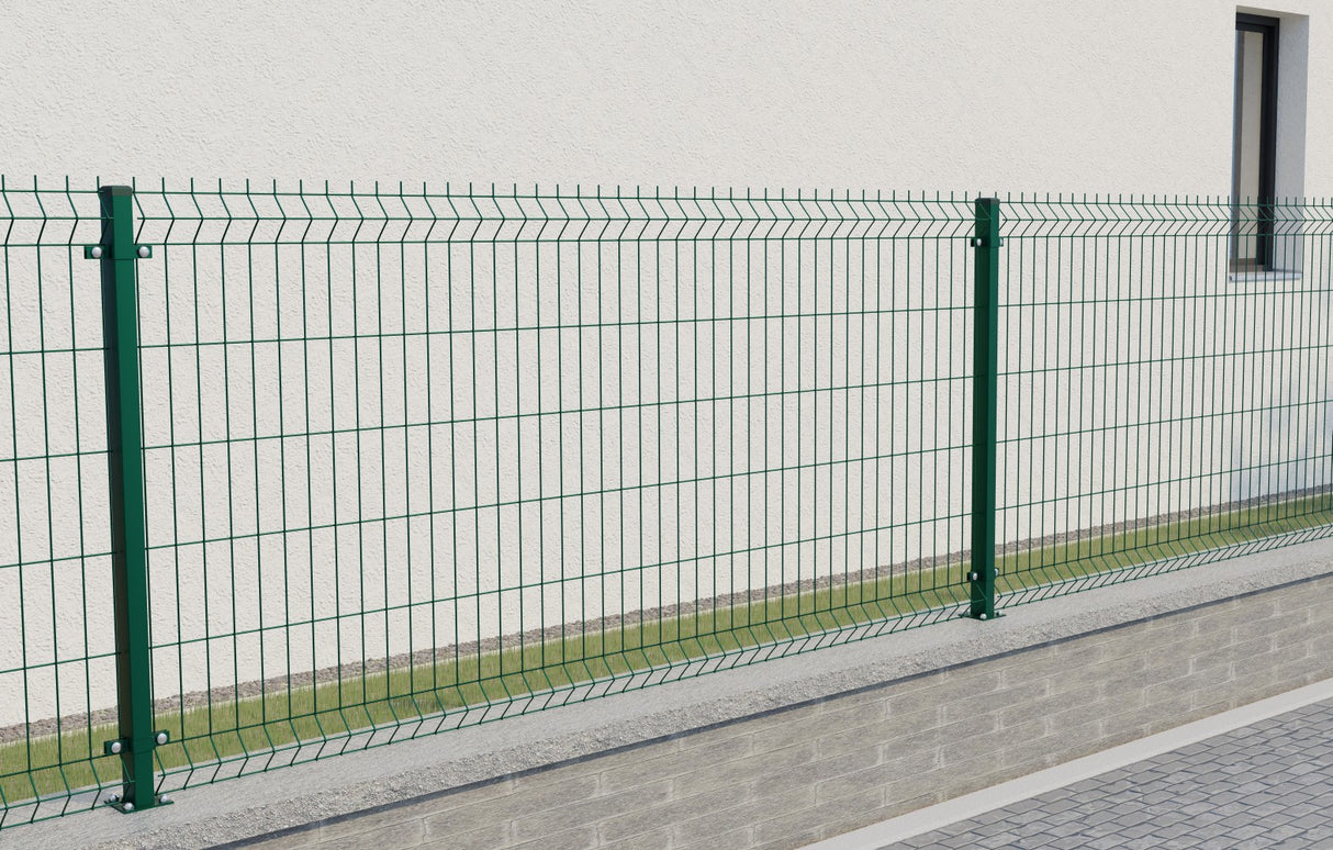 Post 60x40mm with ZnPVC base 1800mm green